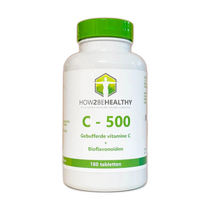 How2behealthy - Gebufferde Vitamine C 500  -  180 tabletten