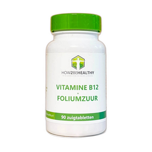 How2behealthy - Vitamine B12 + Foliumzuur - 90 zuigtabletten