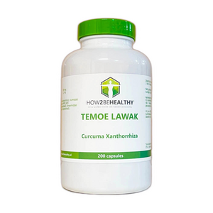 How2behealthy - Temulawak + Bioperine - 200 capsules