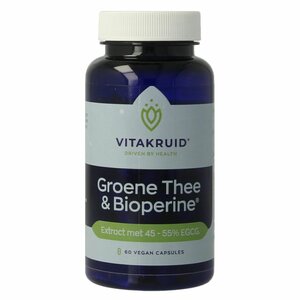 Vitakruid Groene Thee &amp; Bioperine >50% EGCG >80% catechines