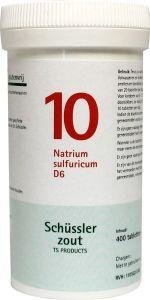 Natrium sulfuricum 10 D6 Schussler - 400 tabletten