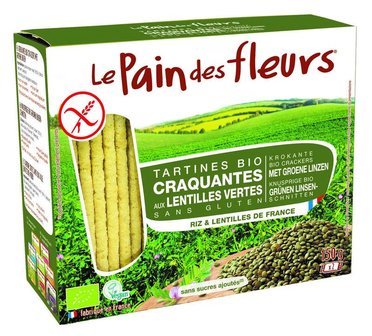 Le Pain des Fleurs Crackers groene linzen