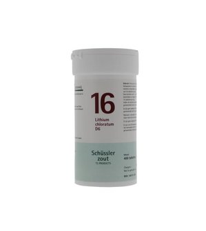 Lithium chloratum 16 D6 Schussler - 400 tabletten