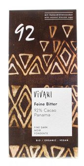 Vivani - Biologische Chocolade dark 92% - 80 gram
