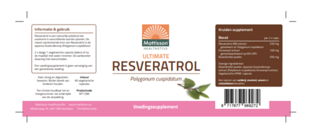Mattisson Absolute Resveratrol 60 capsules