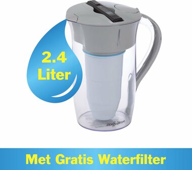ZeroWater - 2,4 liter ronde waterkan - met TDS meter
