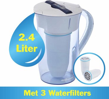 ZeroWater - 2,4 liter ronde waterkan - met TDS meter