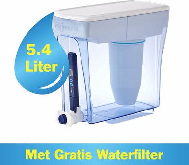 ZeroWater - 5,4 liter filtersysteem - met TDS meter