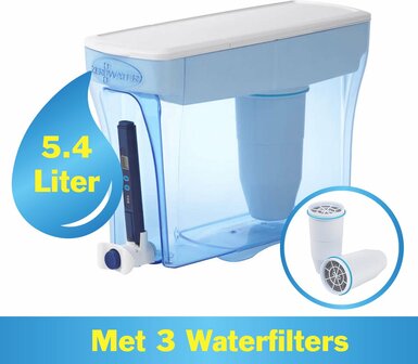 ZeroWater - 5,4 liter filtersysteem - met TDS meter