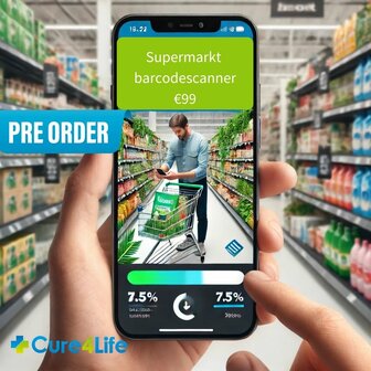 Voorverkoop Cure4Life App Supermarkt Barcodescanner
