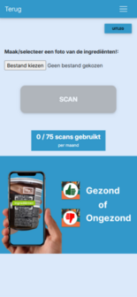 Cure4Life App - 1, 3, 6 of 12 mnd - ingredi&euml;ntenscan