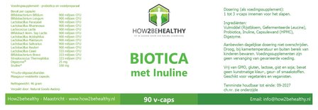 How2behealthy - Biotica met inuline - 90 capsules