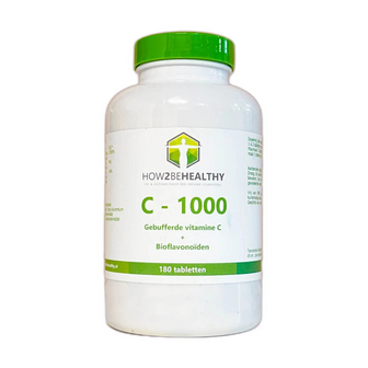 How2behealthy - Gebufferde Vitamine C 1000 - 180 tabletten