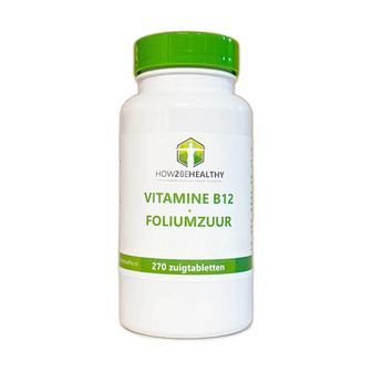 How2behealthy - Vitamine B12 + Foliumzuur - 270 zuigtabletten