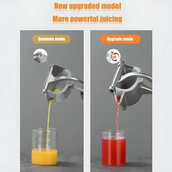 Handmatige Citruspers RVS &ndash; Draagbare Multifunctionele Fruitpers