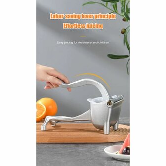 Handmatige Citruspers RVS &ndash; Draagbare Multifunctionele Fruitpers