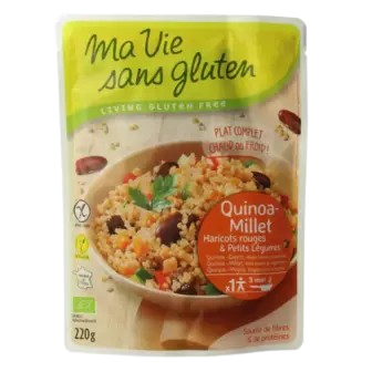 Ma Vie Sans - Quinoa gierst rode bonen &amp; groente glutenvrij bio - 220 gram