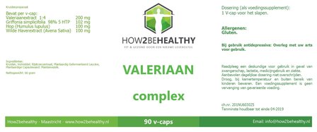 How2behealthy - Valeriaan Complex - 90 capsules