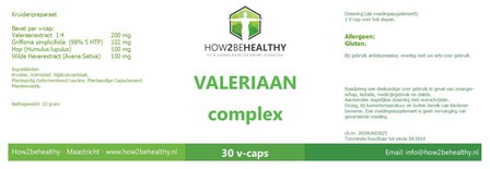 How2behealthy - Valeriaan Complex - 30 capsules