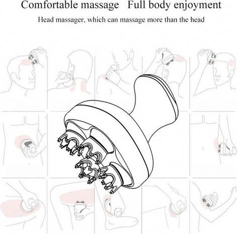Professioneel Hoofdmassage Apparaat – Elektrisch Massageapparaat - Scalp Massager