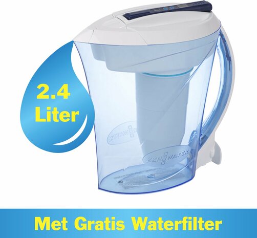 ZeroWater - 2,4 liter filterkan - met TDS meter