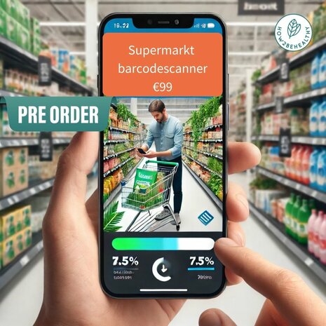 Voorverkoop How2behealthy App Supermarkt Barcodescanner