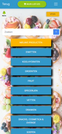 Cure4Life App - 1, 3, 6 of 12 mnd - boodschappen