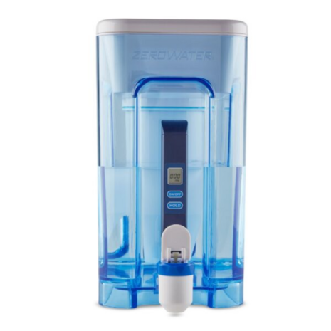 ZeroWater - 5,2 liter filtersysteem - met TDS meter - top