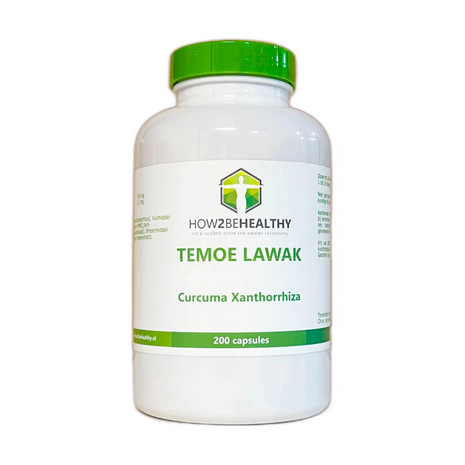 How2behealthy - Temulawak + Bioperine - 200 capsules