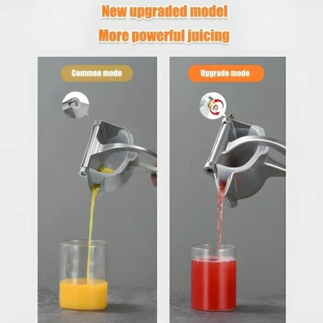 Handmatige Citruspers RVS &ndash; Draagbare Multifunctionele Fruitpers